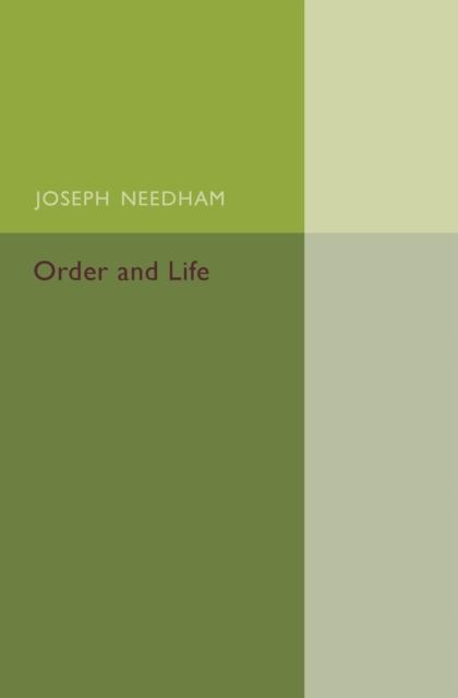 Order and Life, Paperback / softback Book
