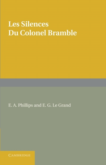 Les silences du Colonel Bramble, Paperback / softback Book
