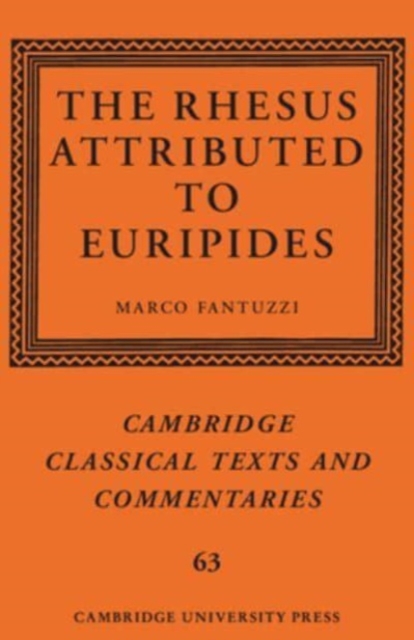 The Rhesus Attributed to Euripides, Paperback / softback Book