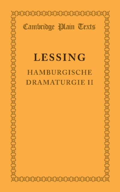 Hamburgische Dramaturgie II, Paperback / softback Book