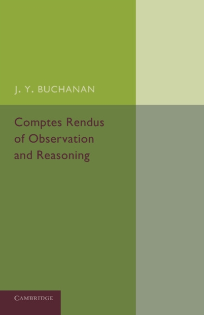 Comptes Rendus of Observation and Reasoning, Paperback / softback Book