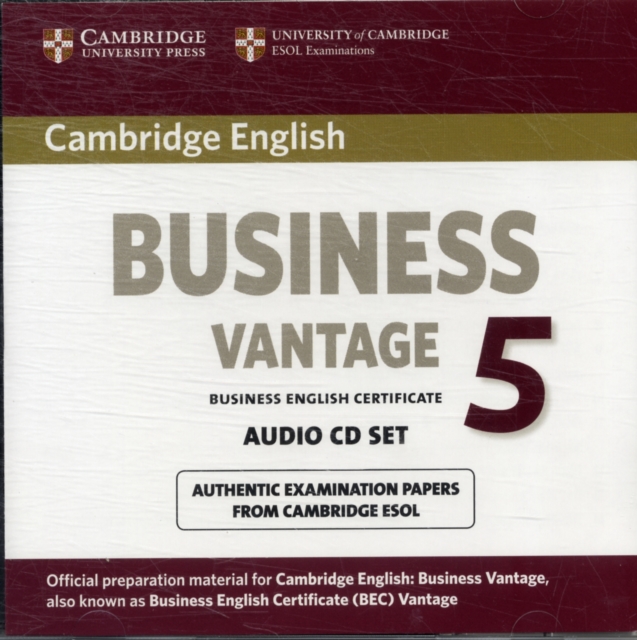 Cambridge English Business 5 Vantage Audio CDs (2), CD-Audio Book