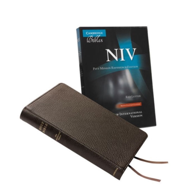 NIV Pitt Minion Reference Bible, Brown Goatskin Leather, Red-letter Text, NI446:XR, Leather / fine binding Book