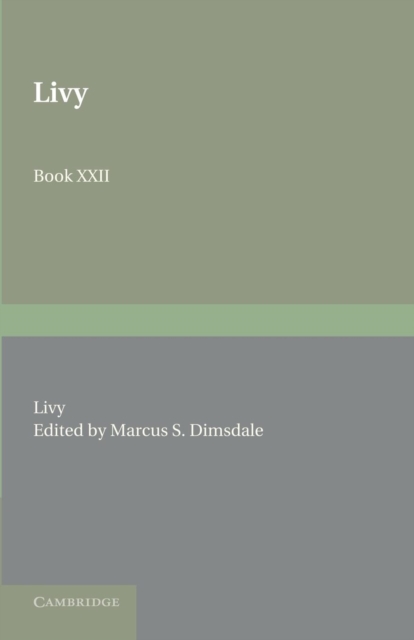 Livy Book XXII, Paperback / softback Book