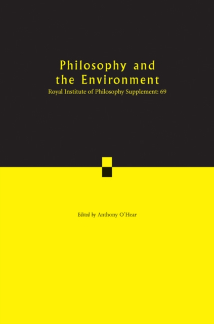 Philosophy and the Environment, Paperback / softback Book