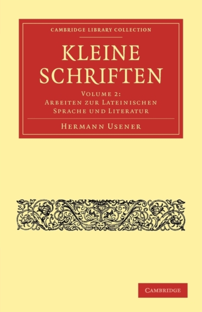 Kleine Schriften, Paperback / softback Book