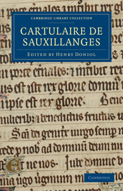 Cartulaire de Sauxillanges, Paperback / softback Book