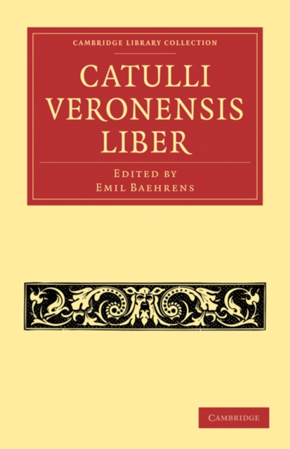 Catulli Veronensis Liber, Paperback / softback Book