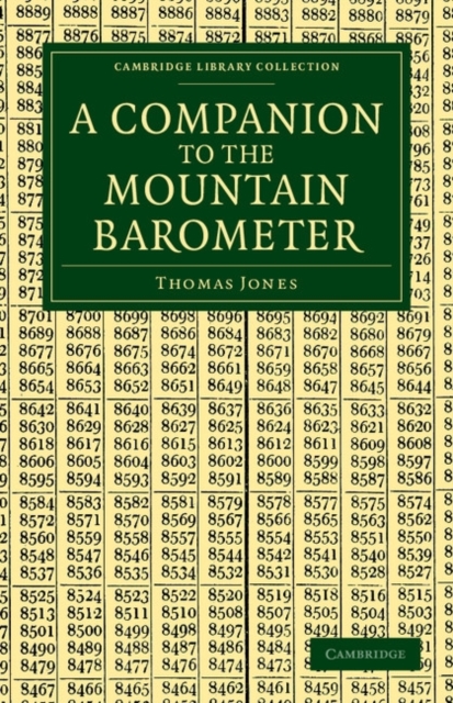 A Companion to the Mountain Barometer, Paperback / softback Book