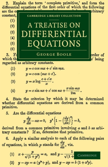 A Treatise on Differential Equations, Paperback / softback Book