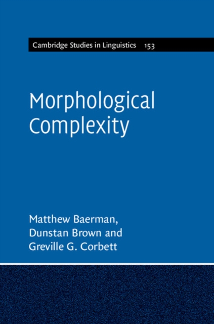 Morphological Complexity, PDF eBook