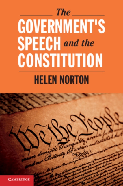 Government's Speech and the Constitution, EPUB eBook