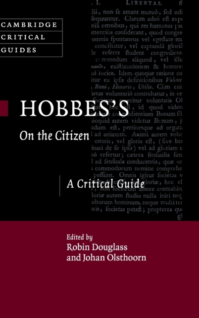 Hobbes's On the Citizen : A Critical Guide, Hardback Book