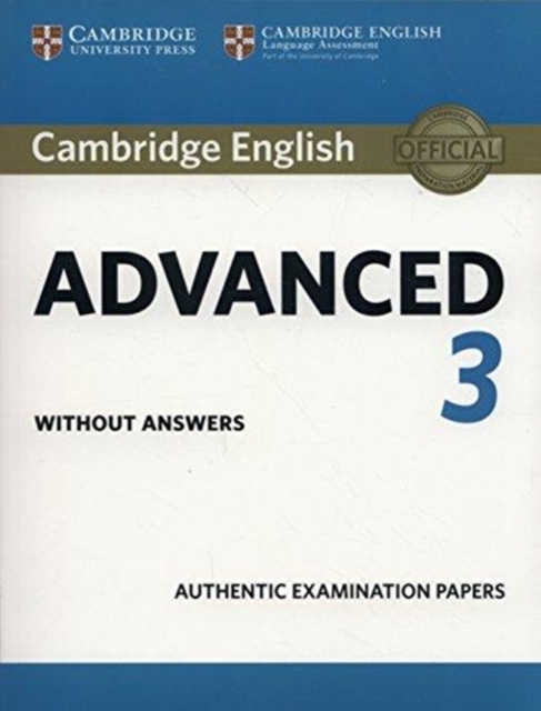 Cambridge English Advanced 3 Student's Book without Answers, Paperback / softback Book