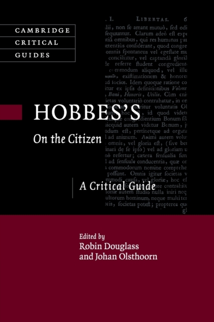 Hobbes's On the Citizen : A Critical Guide, Paperback / softback Book