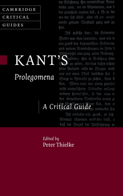 Kant's Prolegomena : A Critical Guide, Hardback Book