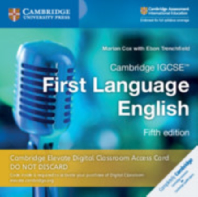 Cambridge IGCSE™ First Language English Digital Classroom Access Card (1 Year), Digital product license key Book