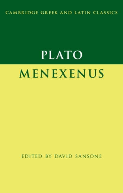 Plato: Menexenus, Paperback / softback Book