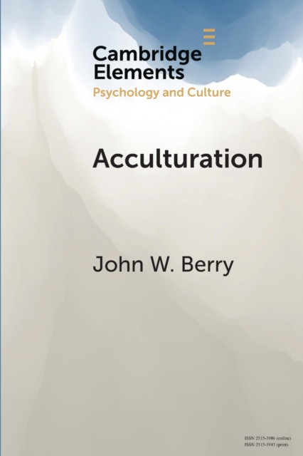 Acculturation : A Personal Journey across Cultures, Paperback / softback Book