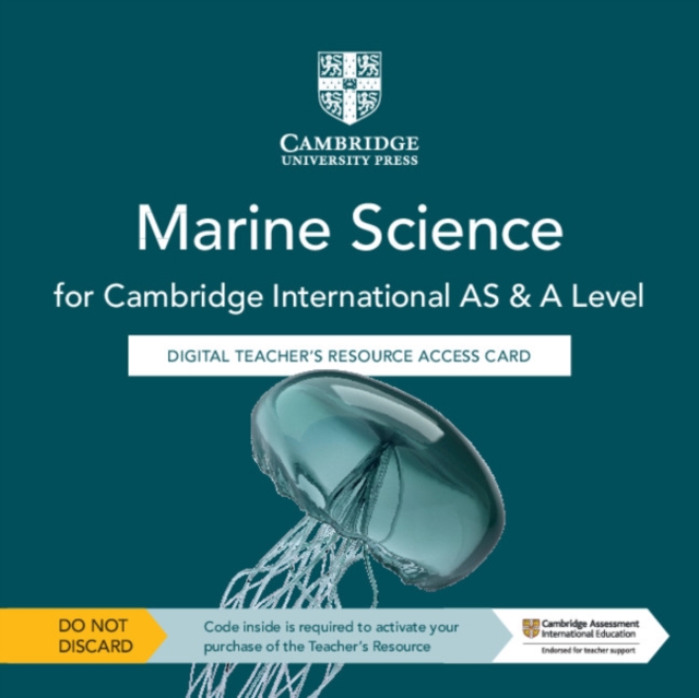 Cambridge International AS & A Level Marine Science Digital Teacher's Resource Access Card, Digital product license key Book
