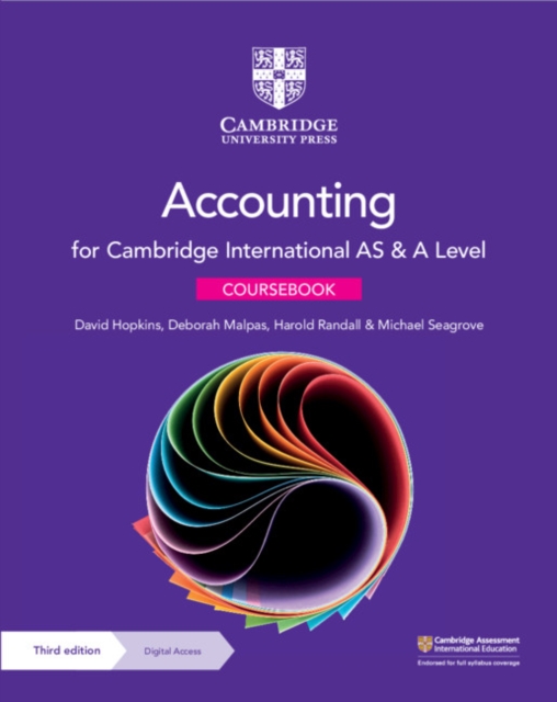 Cambridge International AS & A Level Accounting Coursebook with Digital Access (2 Years), Mixed media product Book