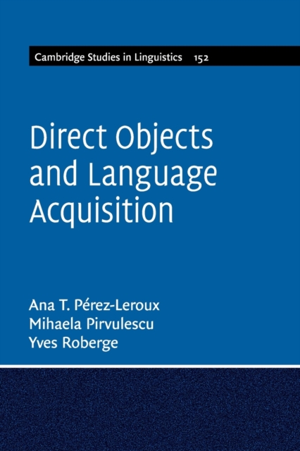 Direct Objects and Language Acquisition, Paperback / softback Book