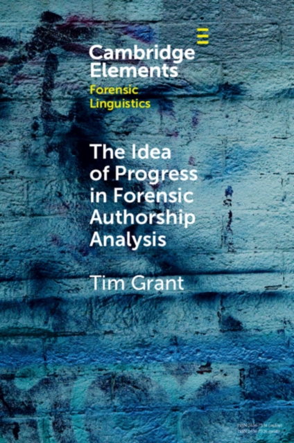 Idea of Progress in Forensic Authorship Analysis, EPUB eBook