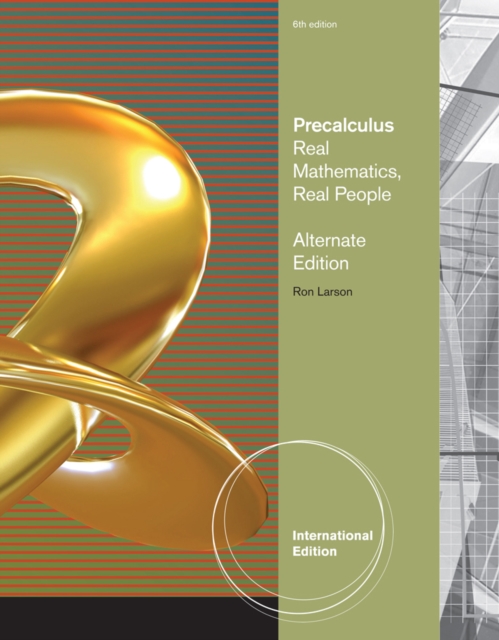 Precalculus : Real Mathematics, Real People, Alternate International Edition, Paperback Book