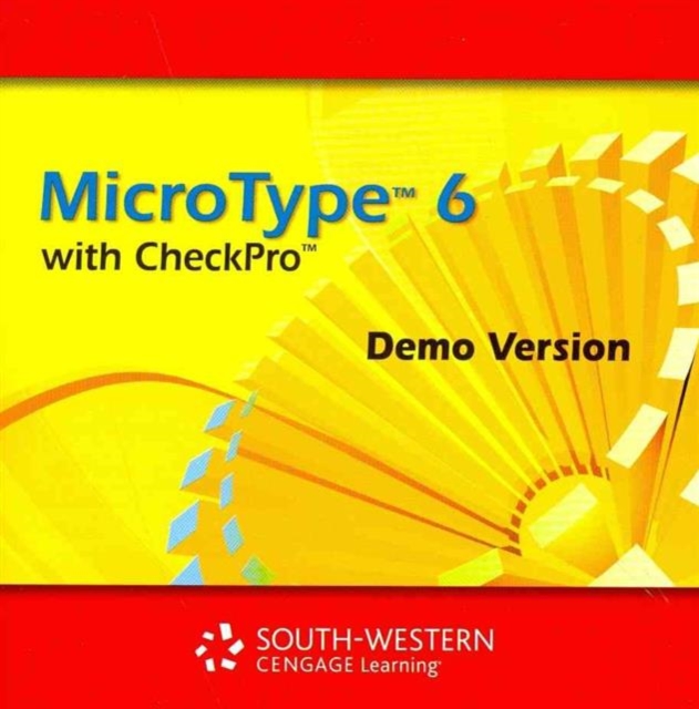 MicroType 6 with Checkbook Pro Demo CD-ROM and Demo Guide, CD-ROM Book