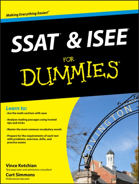 SSAT and ISEE For Dummies, Paperback / softback Book