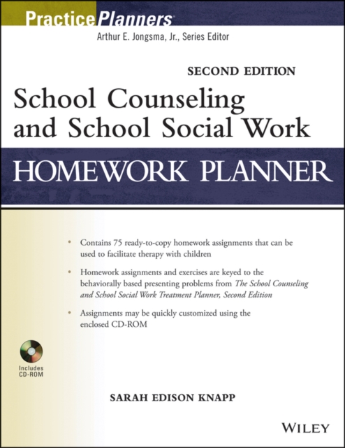 School Counseling and School Social Work Homework Planner, Paperback Book