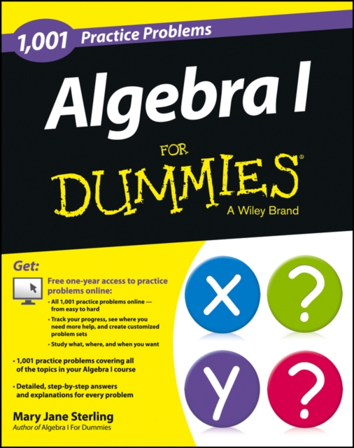 Algebra I: 1,001 Practice Problems For Dummies (+ Free Online Practice), EPUB eBook