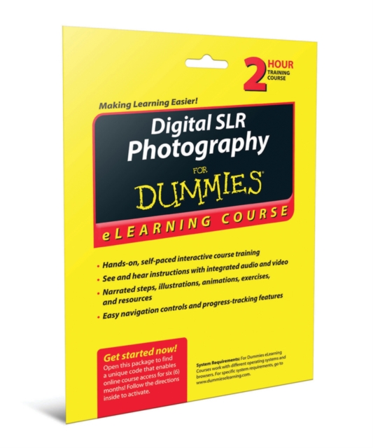 Digital SLR Photography For Dummies eLearning Course (6 Month), Online resource Book