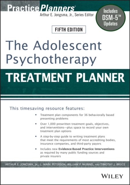 The Adolescent Psychotherapy Treatment Planner : Includes DSM-5 Updates, EPUB eBook