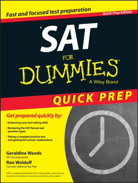 SAT For Dummies 2015 Quick Prep, PDF eBook