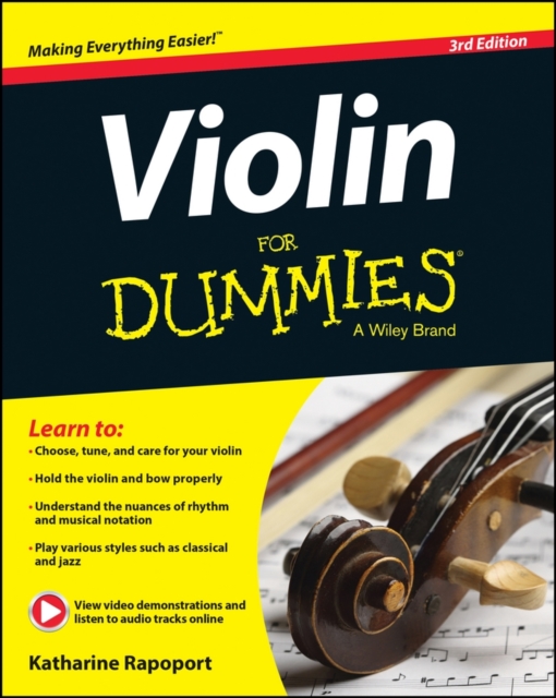 Violin for Dummies (3rd Edition), Book Book