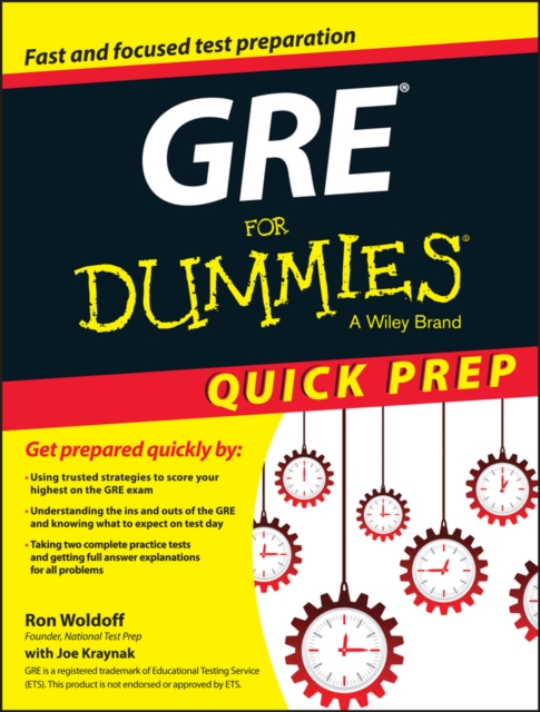 GRE For Dummies Quick Prep, Paperback / softback Book