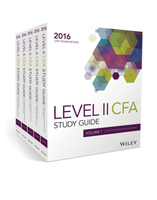 Wiley Study Guide for 2016 Level II CFA Exam : Complete Set, Paperback Book