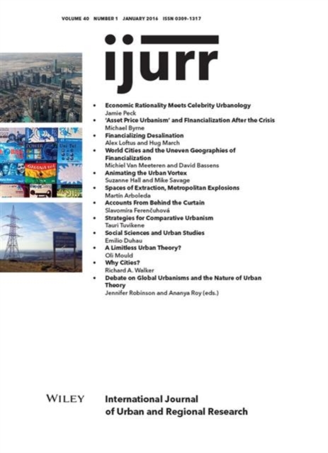 International Journal of Urban and Regional Research, Volume 40, Number 1, Paperback / softback Book