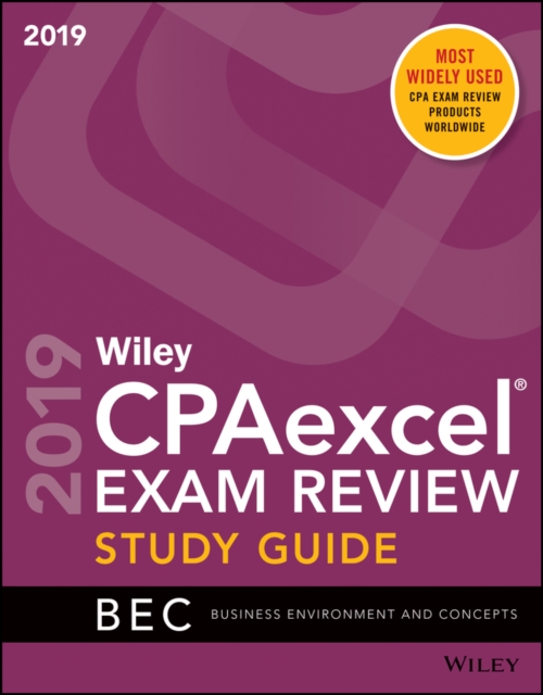 Wiley CPAexcel Exam Review 2019 Study Guide : Business Environment and Concepts, Paperback / softback Book