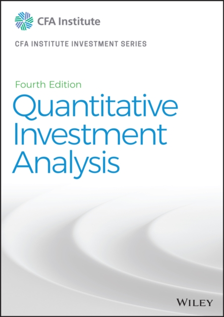 Quantitative Investment Analysis, Hardback Book