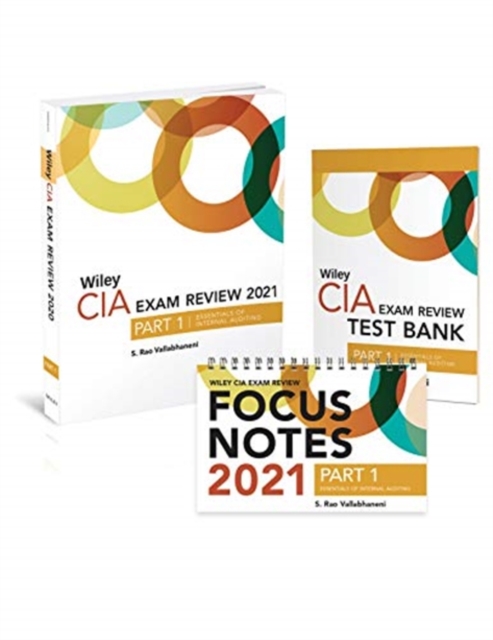 Wiley CIA Exam Review 2021 + Test Bank + Focus Notes: Part 1, Essentials of Internal Auditing Set, Paperback / softback Book