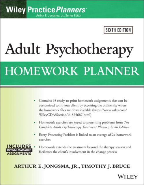 Adult Psychotherapy Homework Planner, EPUB eBook