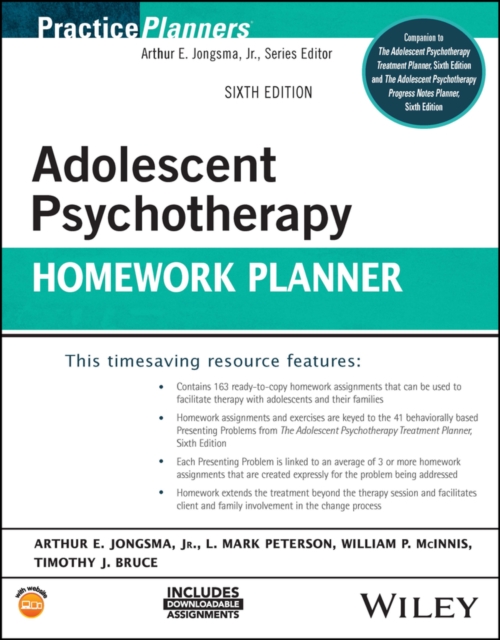Adolescent Psychotherapy Homework Planner, PDF eBook