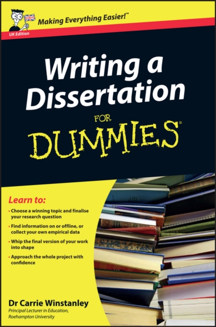 Writing a Dissertation For Dummies, PDF eBook