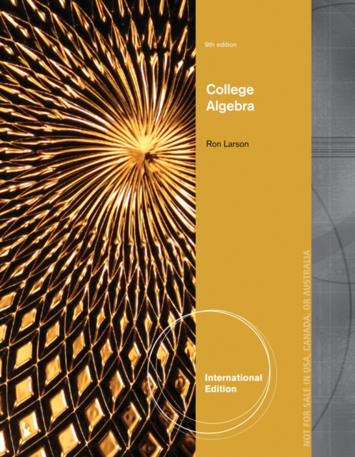 College Algebra, International Edition, Paperback / softback Book