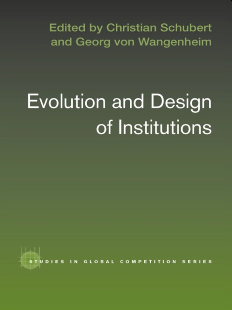 Evolution and Design of Institutions, PDF eBook