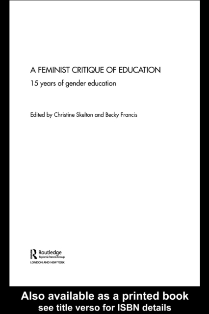 Feminist Critique of Education : Fifteen Years of Gender Development, EPUB eBook