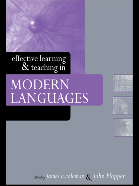 Effective Learning and Teaching in Modern Languages, PDF eBook