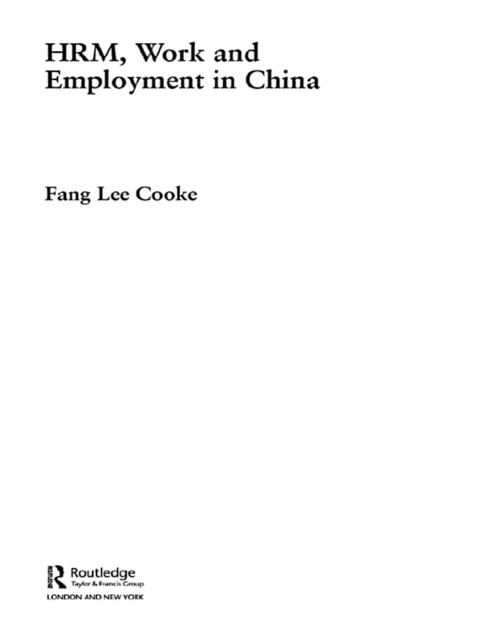 HRM, Work and Employment in China, EPUB eBook